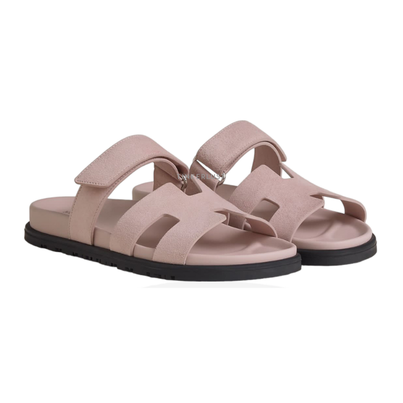 Hermes Chypre Sandal - Pink Suede - Image 2