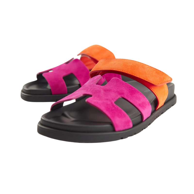 Hermes Chypre Sandal Rose Chapas / Orange Synthétique - Image 3