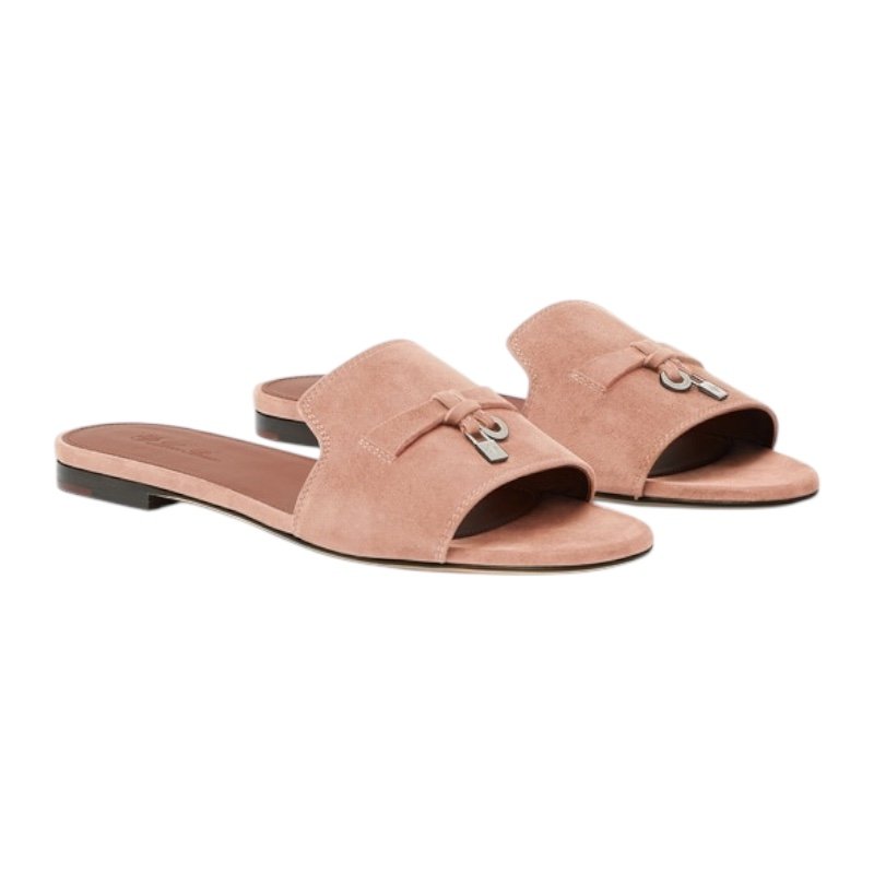 Loropiana Summer Charms Sandal Suede Goatskin Precious Rose - Image 2